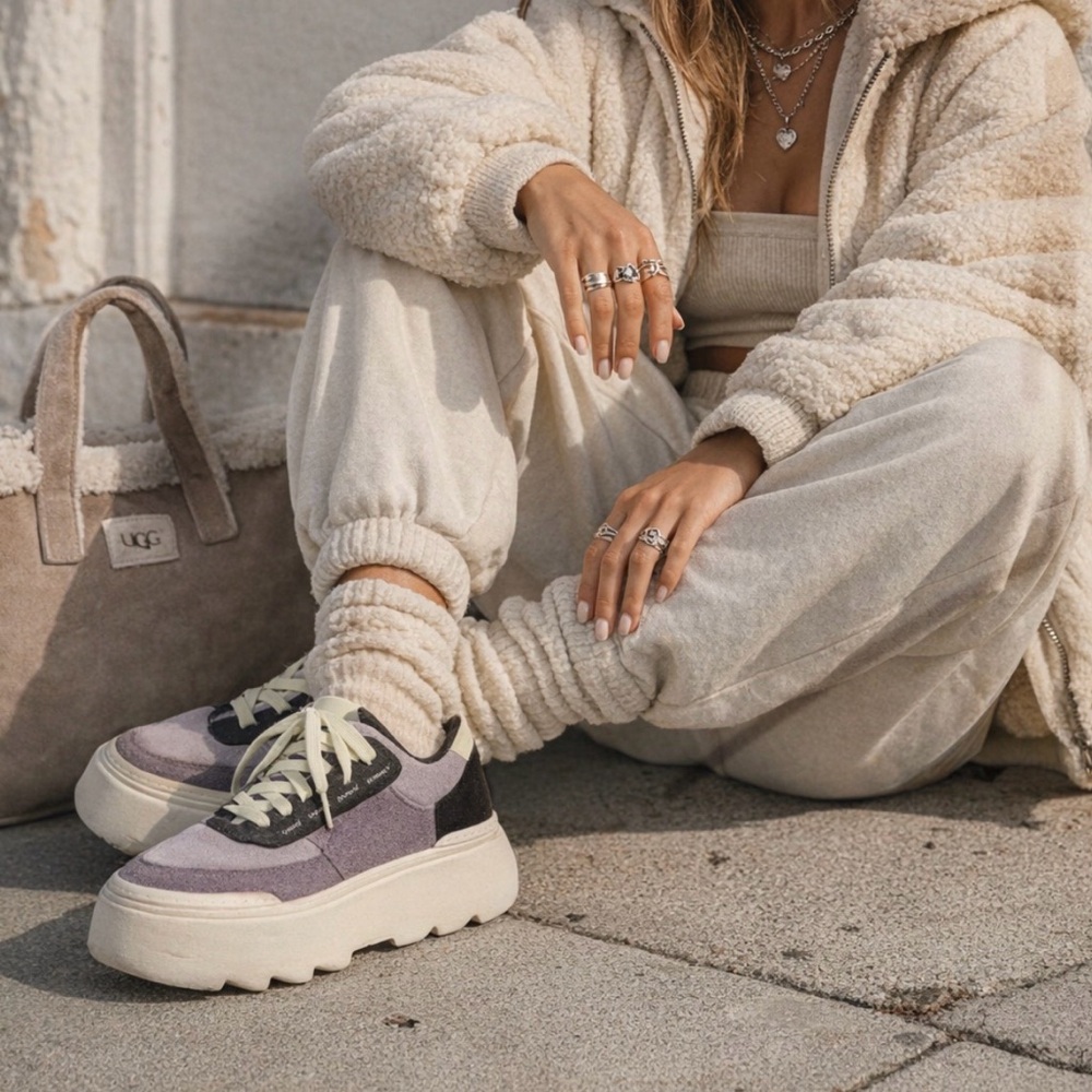 UGG Women's Platform Sneakers -Purple